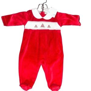 Kissy Kissy Red Kids One Piece Footie